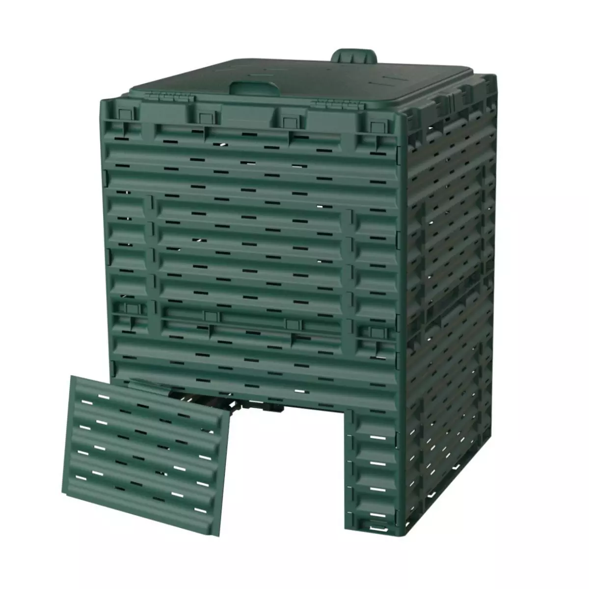 Компостер садовый 300 л Piteco с крышкой, зеленый K2130