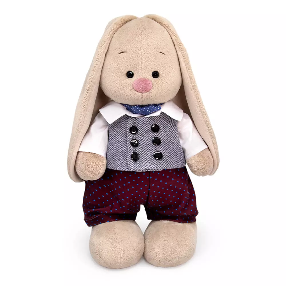 Мягкая игрушка Зайка Ми 25 см в костюмчике Budi basa StS-572