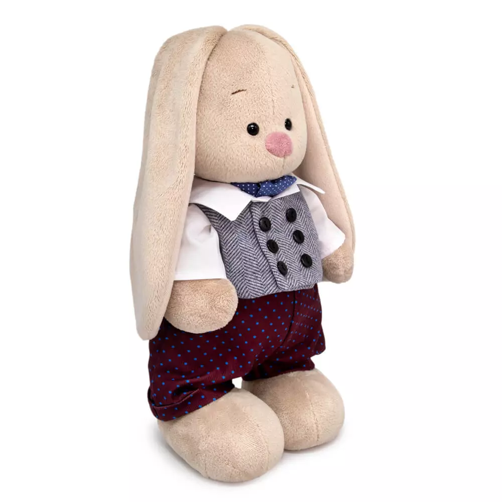 Мягкая игрушка Зайка Ми 25 см в костюмчике Budi basa StS-572