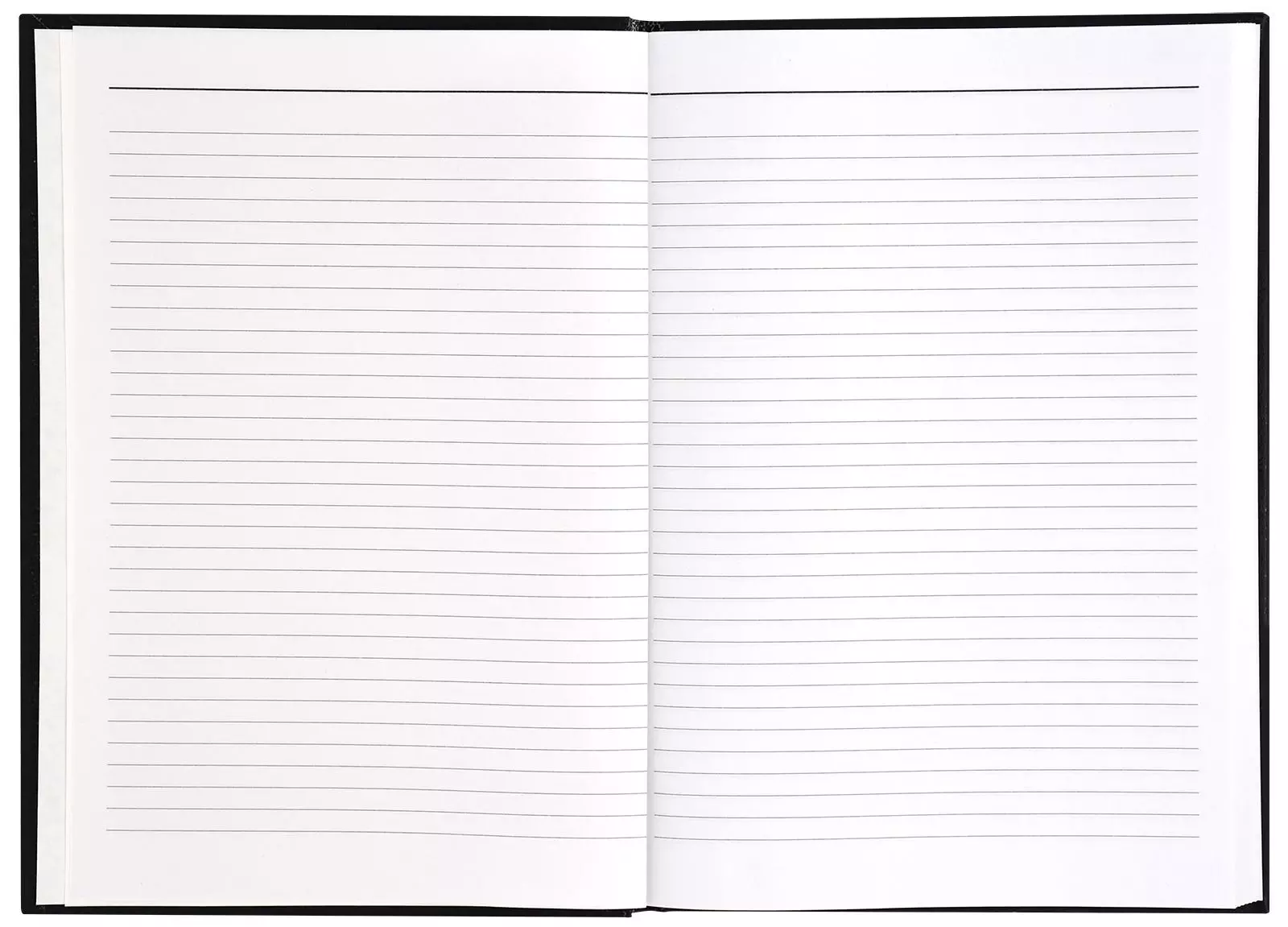 Книга учета А4 96 листов. в линию, офсет., бумвинил, вертикикальная, черная обложка