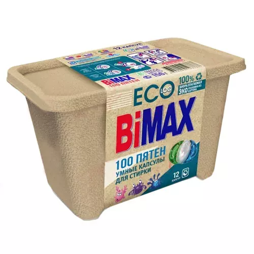 Капсулы для стирки BiMax 100 пятен 12 шт