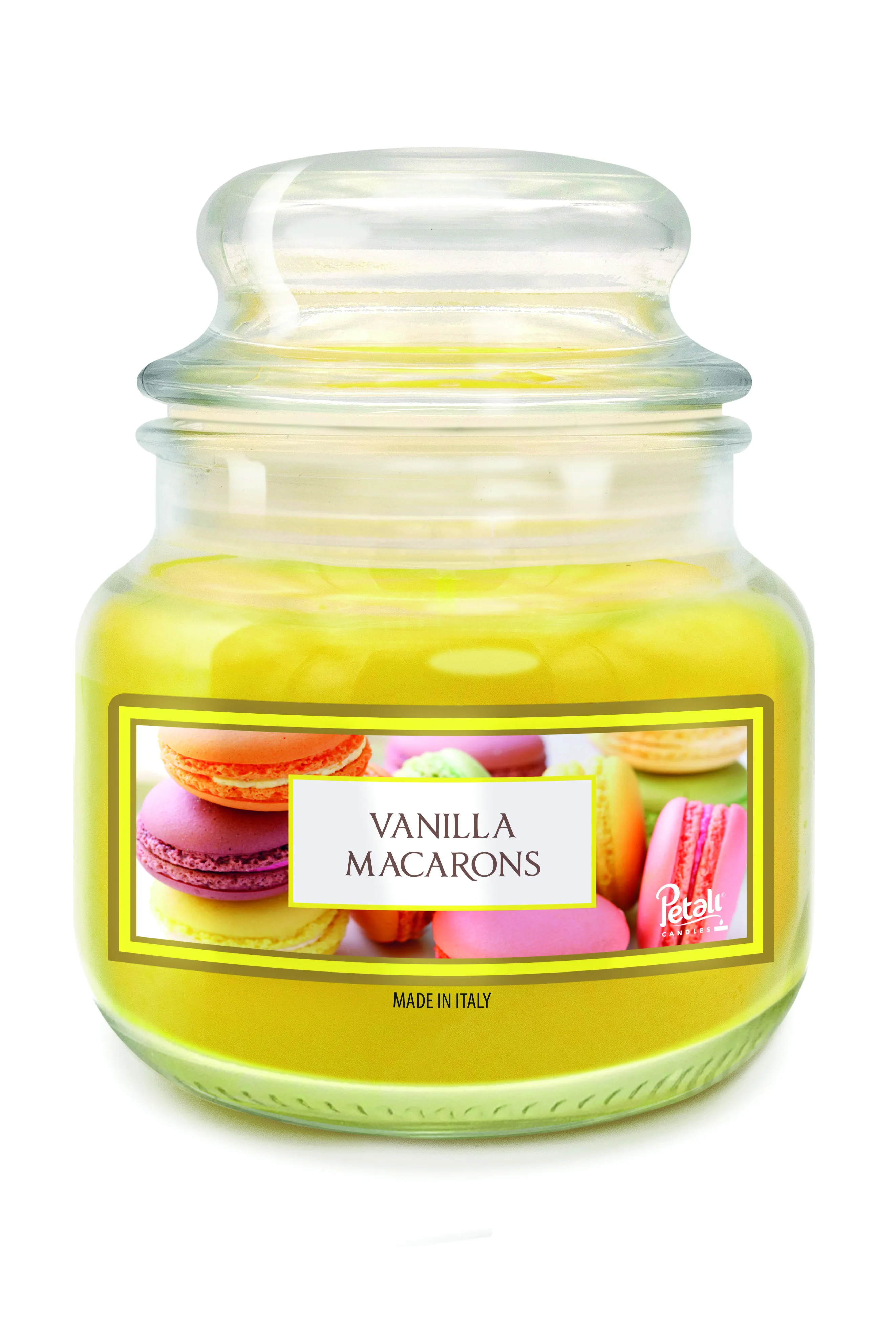 Cвеча ароматизированная в банке 100 г Ванильные макарони/Vanilla Macarons PTLJ010318