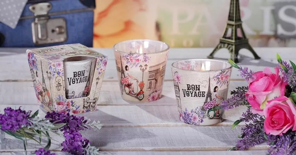 Свеча ароматизированная в стакане Добрый путь 115 г Bartek