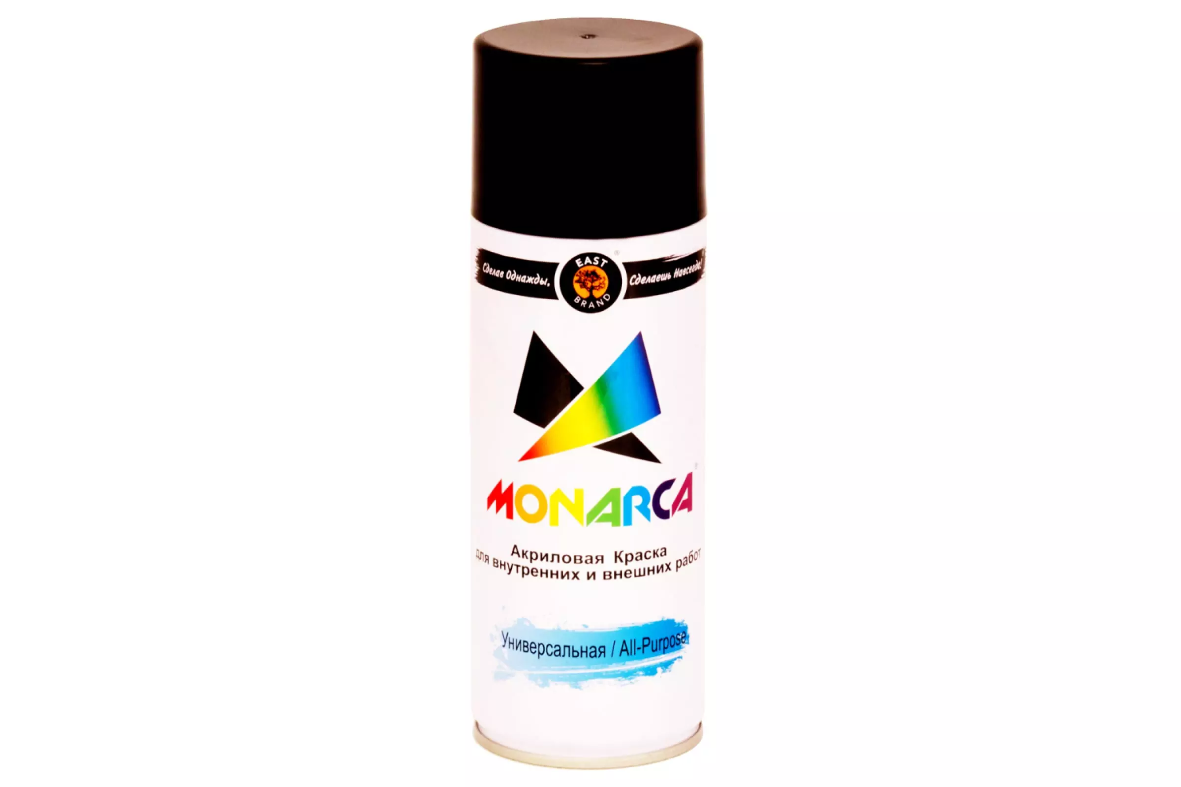 Аэрозольная краска Monarca черный матовый 520 мл RAL 9005