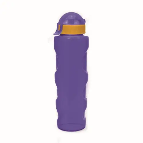 Бутылка для воды с трубочкой и шнурком 500 мл &quot;LIFESTYLE&quot;, anatomic, фиолетовый КК0157