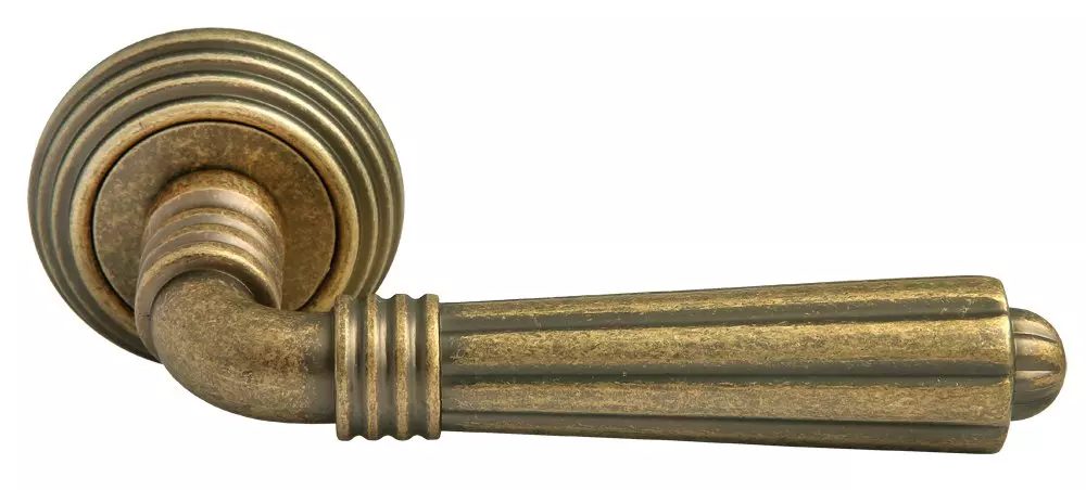 Дверная ручка круг RUCETTI RAP C-L 5 OMB старая матовая бронза