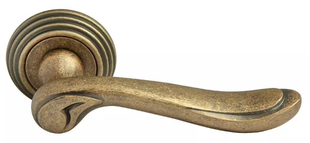 Дверная ручка круг RUCETTI RAP C-L 6 OMB старая матовая бронза