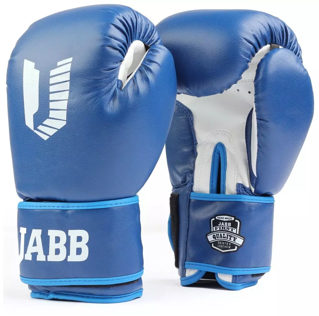 Боксерские перчатки иск.кожа Jabb JE-4068/Basic Star синий 8ун.