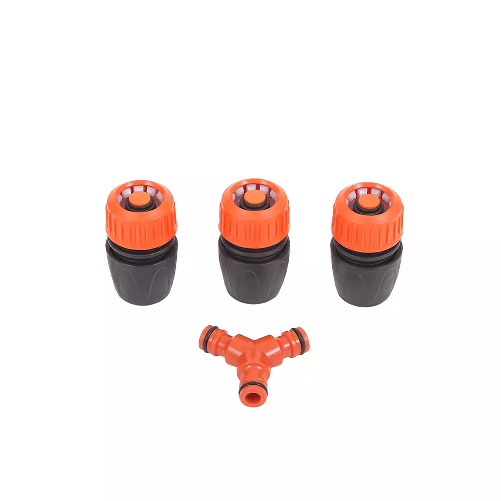 Набор для шланга поливочный 3/4" (коннекторы+тройник) Жук 9408-00