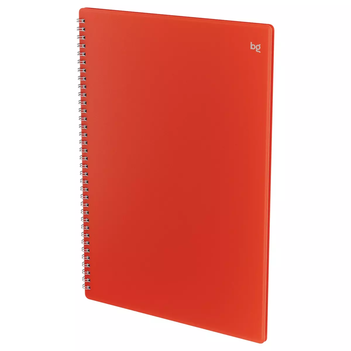 Тетрадь А4 в клетку 48 листов, на гребне BG "Base", пластиковая обложка, красный