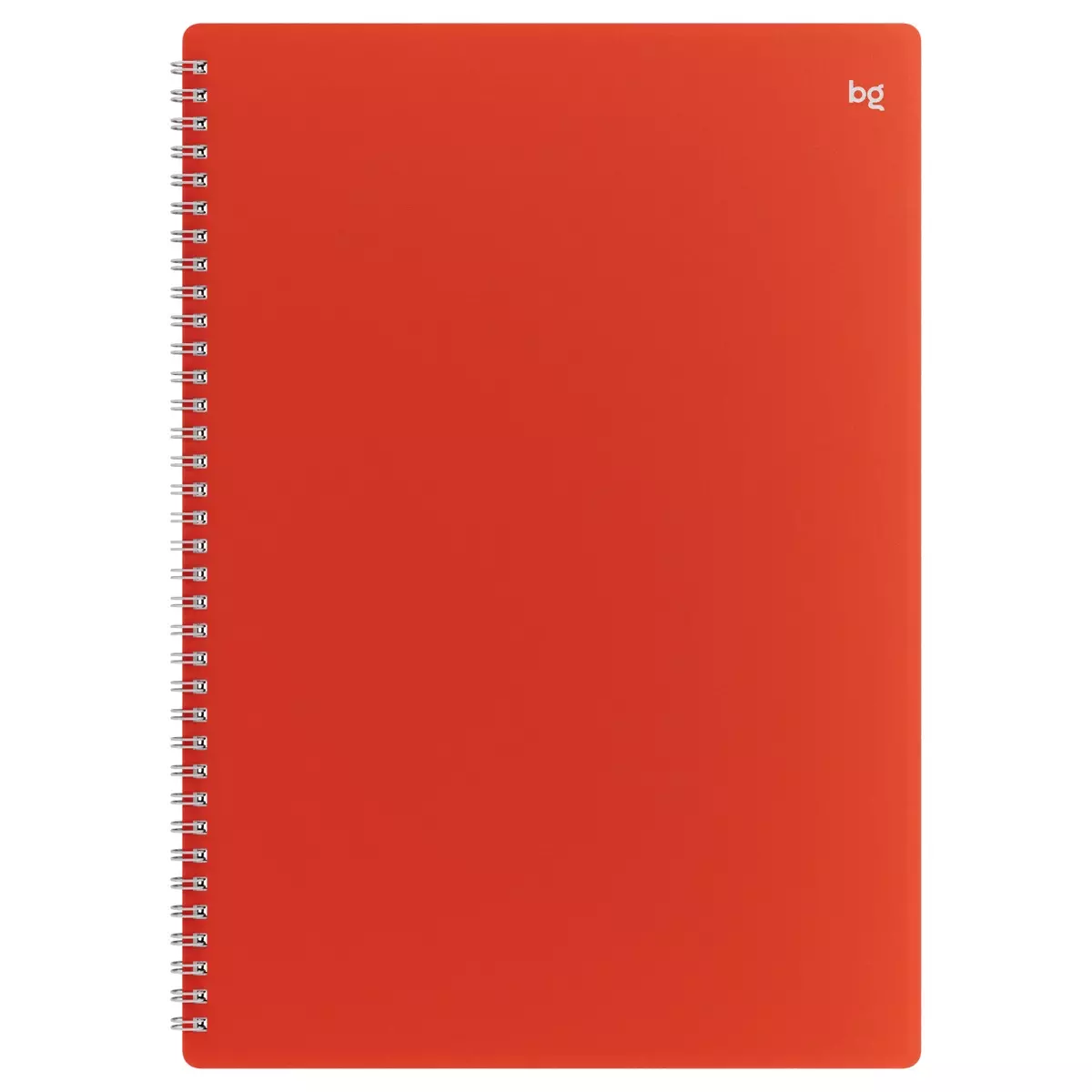 Тетрадь А4 в клетку 48 листов, на гребне BG "Base", пластиковая обложка, красный