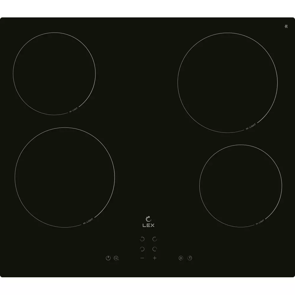 Варочная панель электрическая 4 конфорки Lex EVH 640B BL