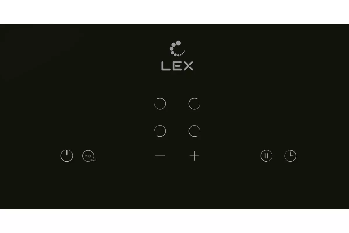 Варочная панель электрическая 4 конфорки Lex EVH 640B BL