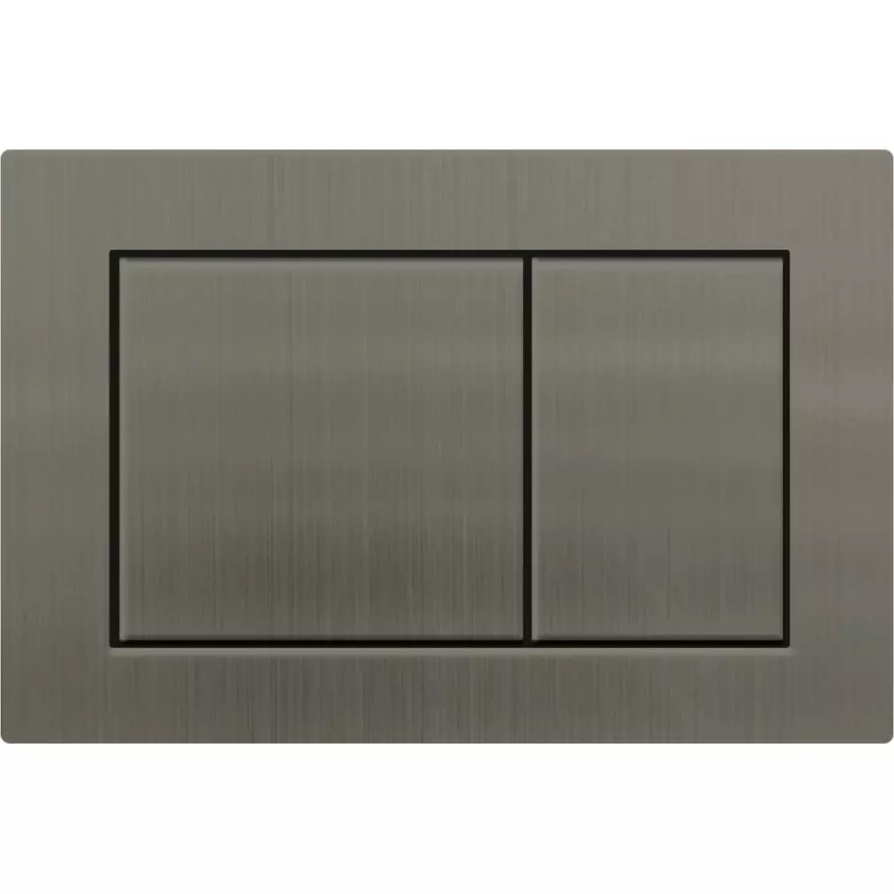 Кнопка смыва для инсталляции TOKITO TATSUMAKI SQUARE GUN METAL оружейная сталь