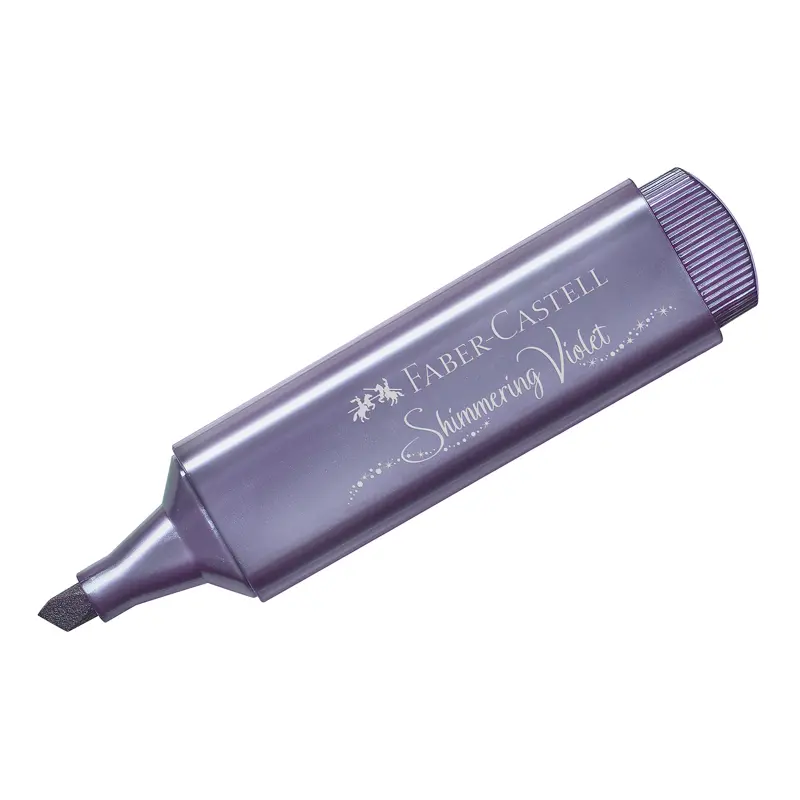 Текстовыделитель Faber-Castell TL 46 Metallic, мерцающий фиолетовый, 1-5мм