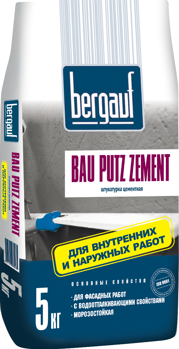 Цементная штукатурка Bergauf Bau Putz Zement 5 кг