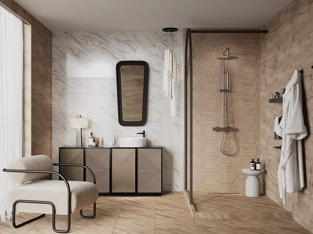 Кафель 250х600 мм Supreme beige wall 04 (GRACIA ceramica) кор. - 8 шт.