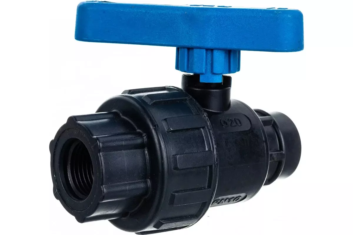 Кран ПНД резьба 1/2&quot; ВР x 1/2&quot; ВР, PN10, RTP 17357