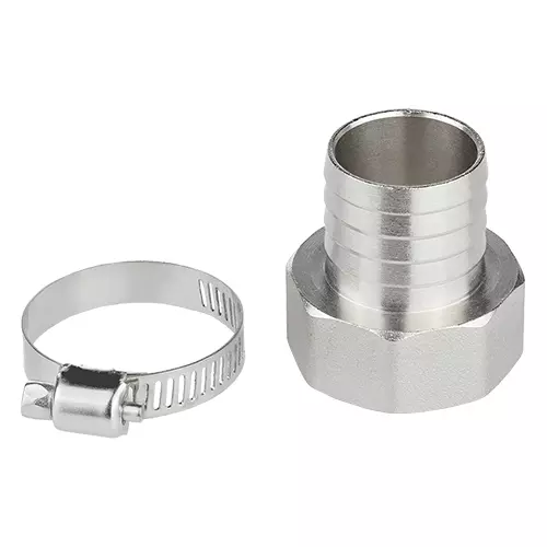 Комплект для подключения шланга 1&quot;латунь ВР 1&quot; (штуцер + хомут) MPF ДС.020031