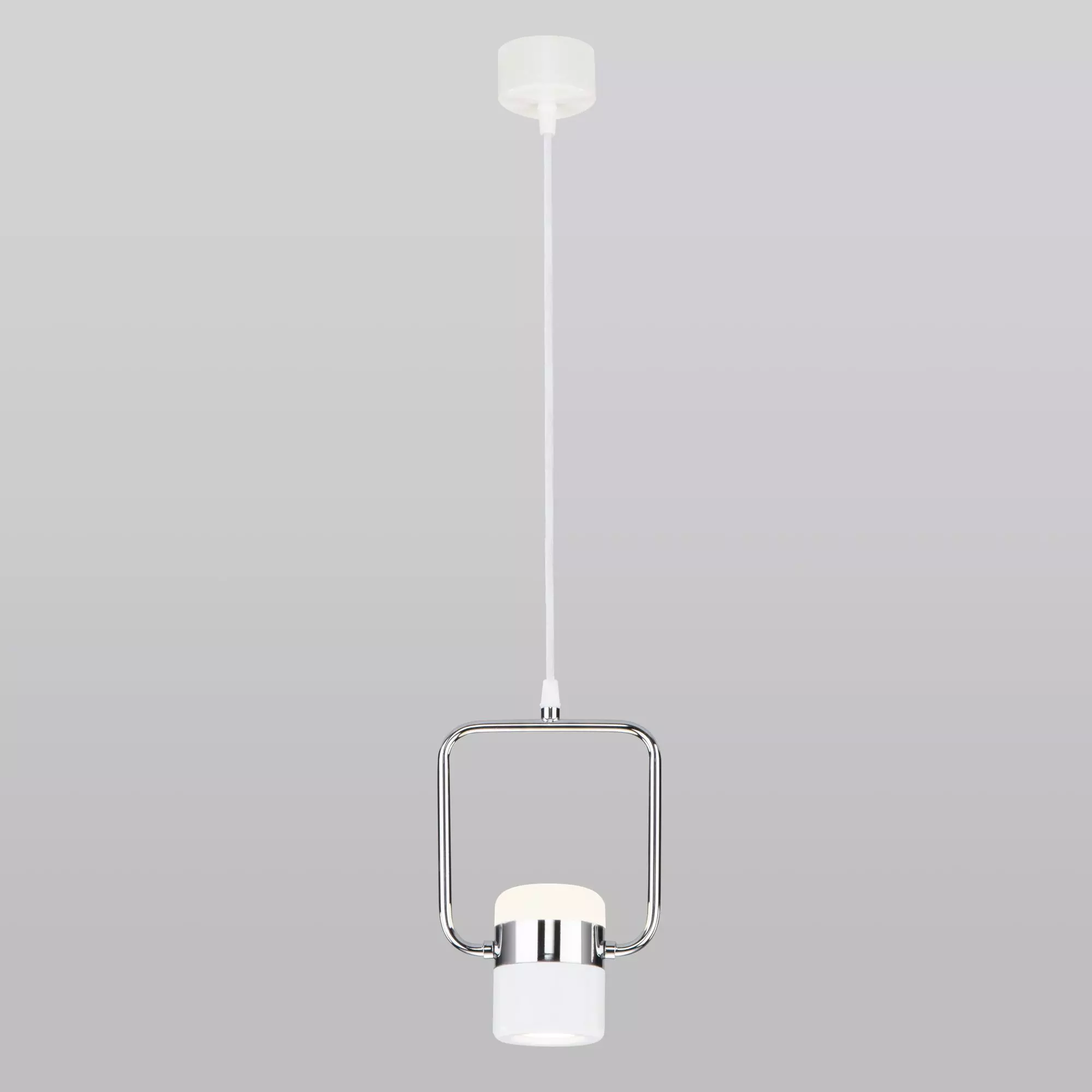 Светильник подвесной светодиодный Eurosvet 50165/1 LED хром/белый