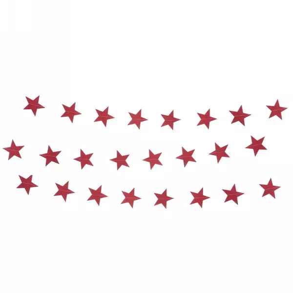 Растяжка Звёздное сияние 2,5 м 7 см , (24 штук), красный, глиттер 219-118