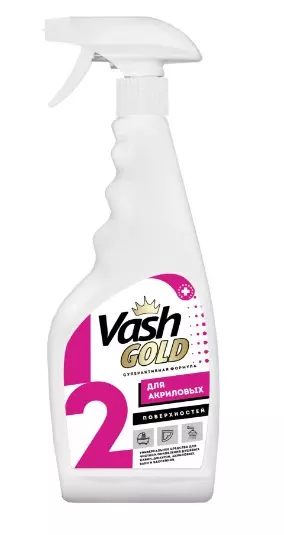 Средство для чистки акриловых ванн и душевых кабин Vash Gold 500 мл