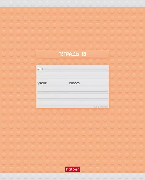 Тетрадь в клетку 18 листов А5, 65 г/кв.м, на скобе, 5 дизайнов, Constructor