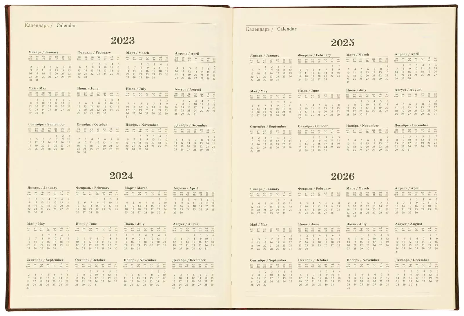 Ежедневник недатированный А5 80л. LOREX, лин.бордо инт. обл. иск. кожа, фольга, ляссе карман и ручка, LXDRA5-ESC1