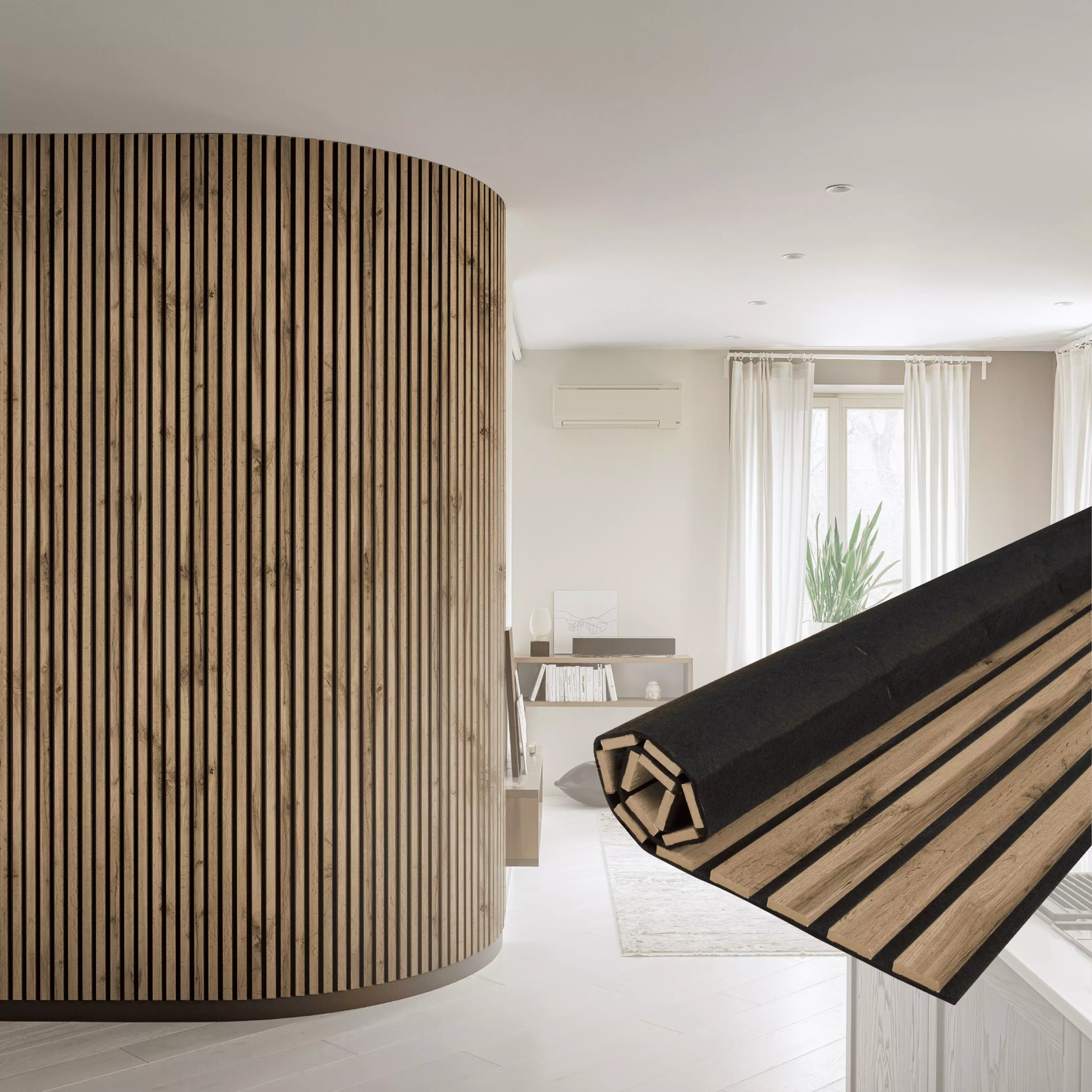 Панель акустическая Stella Комфорт Пекан 2780х600х9 мм