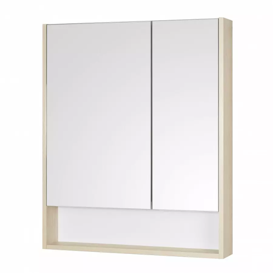 Зеркальный шкаф Aquaton Сканди 70 белый/дуб верона 1A252202SDB20