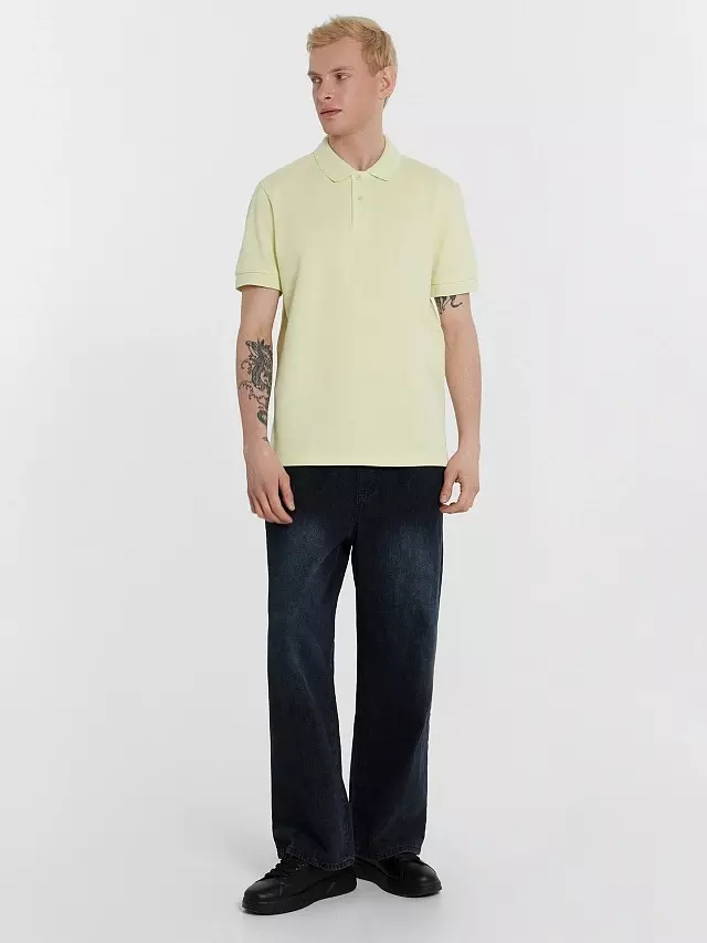 Поло мужское Mark Formelle 111850/1 нефрит, р-р 116-182/188 (58 / 4XL)