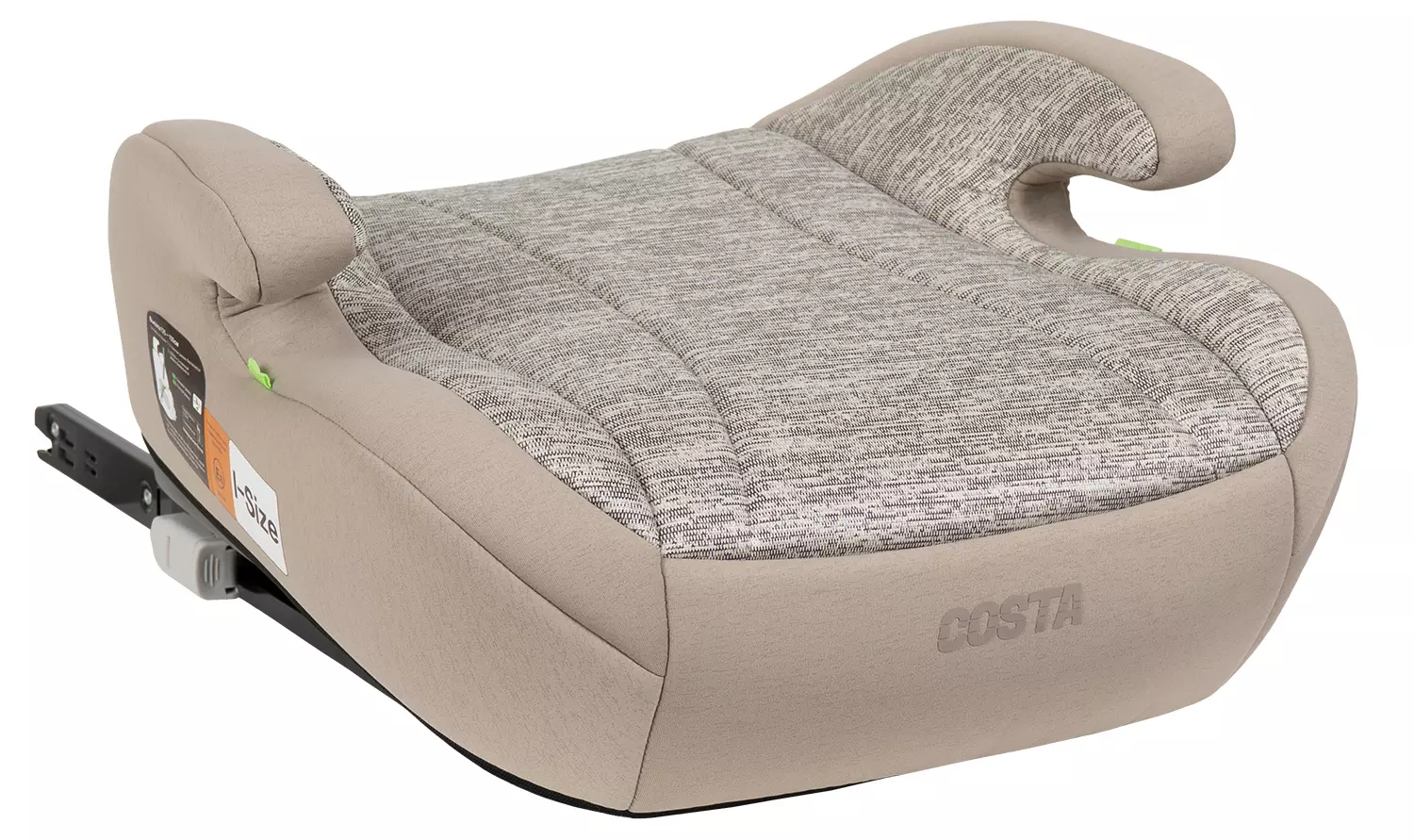 Детское автокресло бустер, крепление ISOFIX, штатные ремни, группа 3 Бежевый Farfello