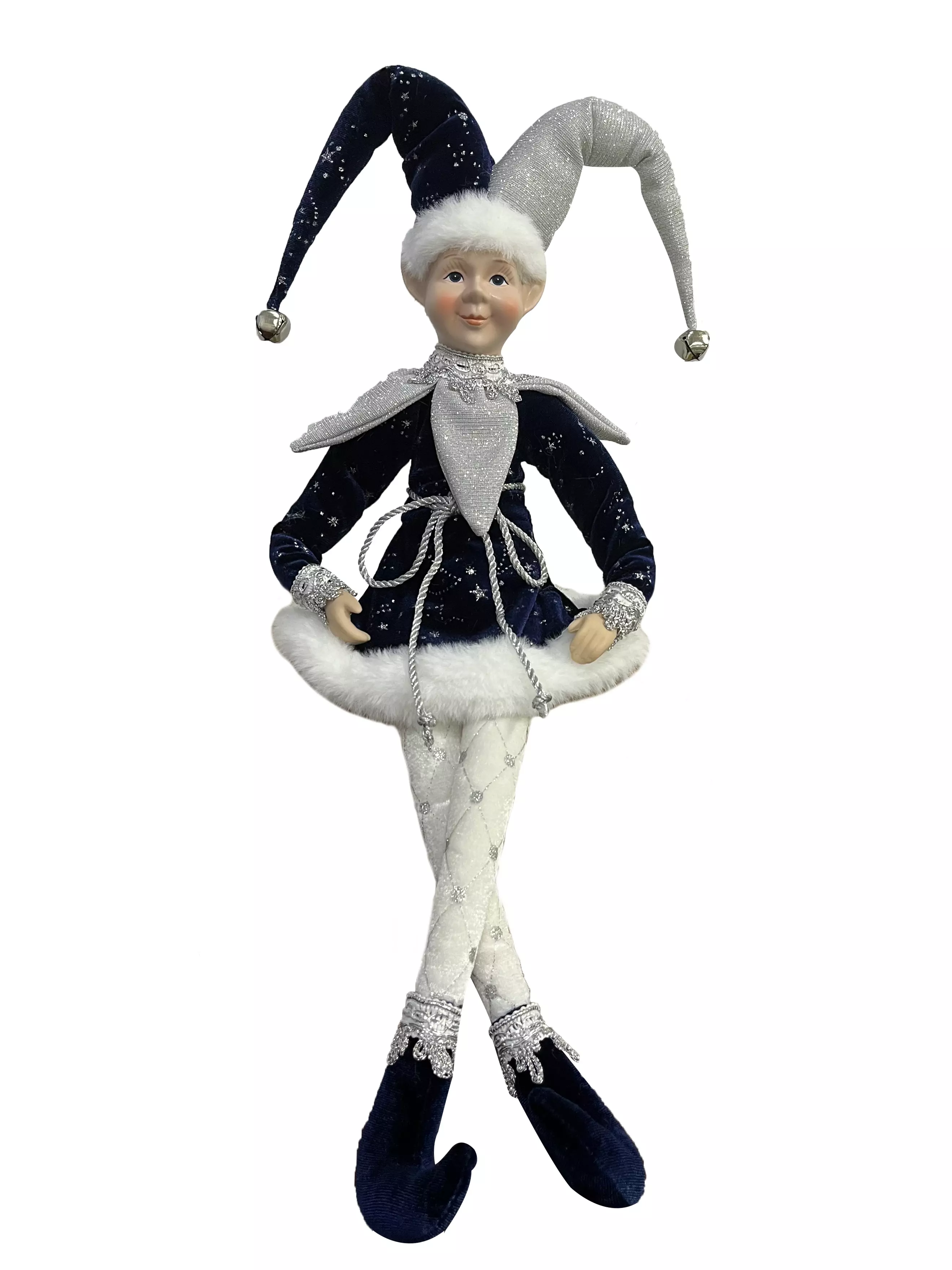 Кукла декоративная Арлекин 12x17x55см 92345