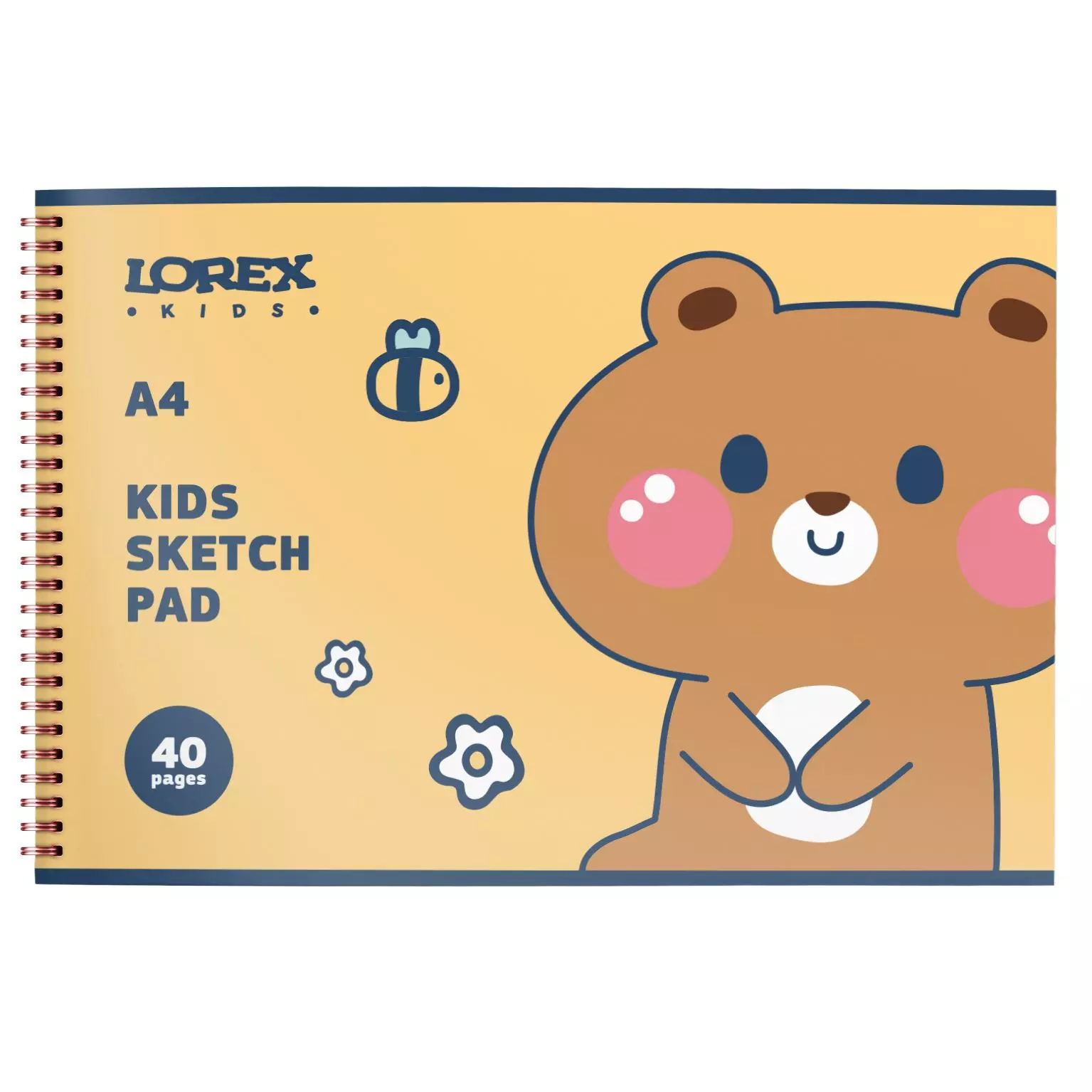 Альбом для рисования 40листов А4 греб. LOREX KIDS JOY BEASTS .120 г/м2 251429