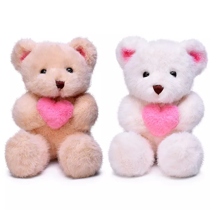 Мягкая игрушка Медвежонок с сердцем 30 см цвет в ассортименте Мишуткин М1653