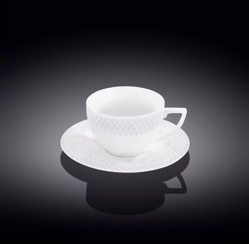 Чашка чайная и блюдце 240 мл JULIA фарфор Wilmax WL-880105/AB