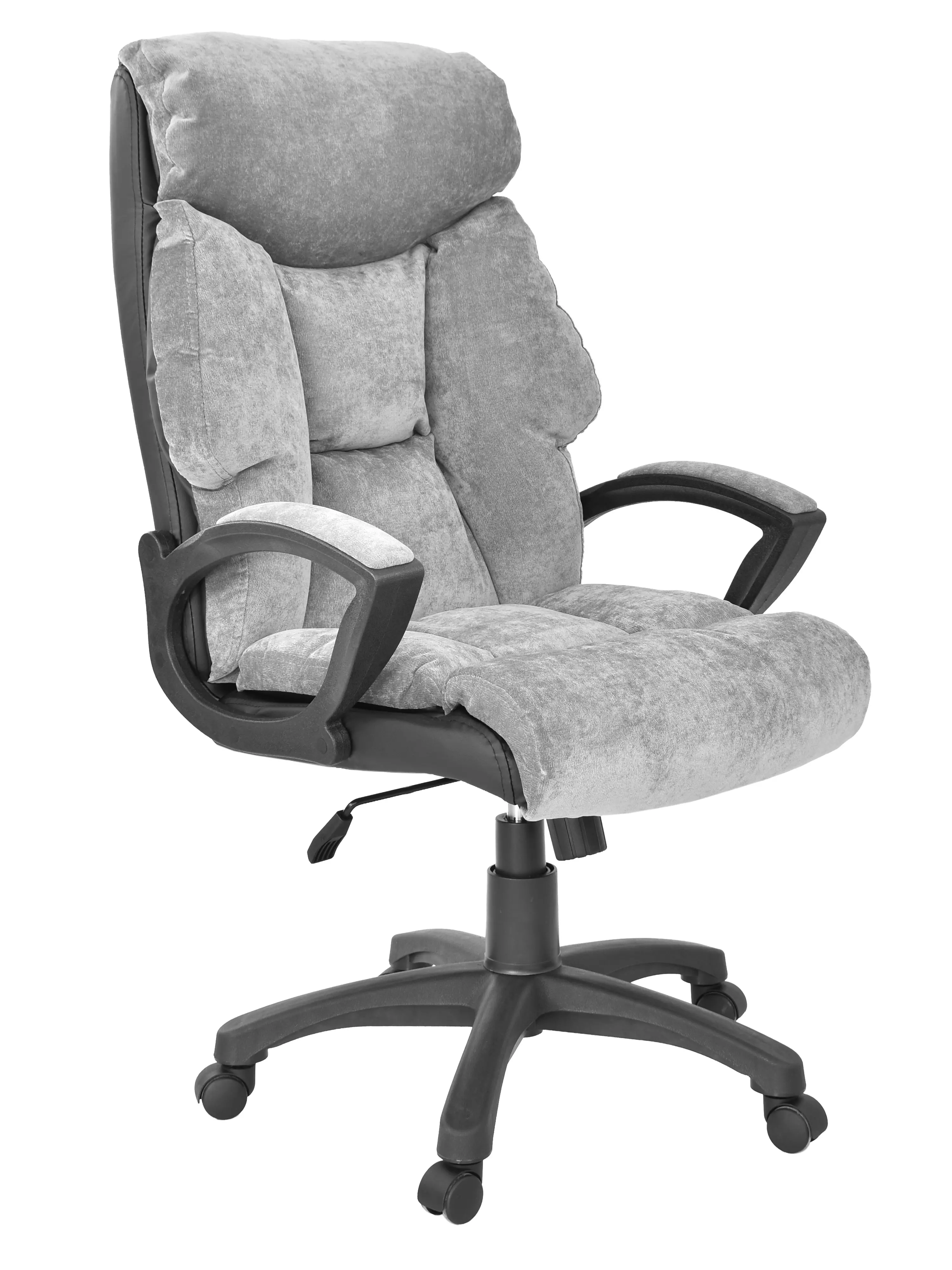 Кресло компьютерное Фортуна 5, вельвет темно-серый, механизм качания топ-ган, арт 5/10