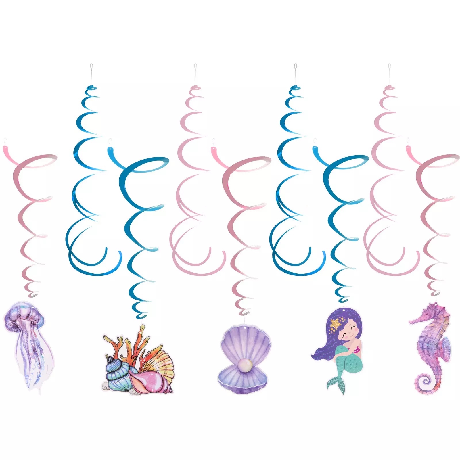 Подвесное украшение Подводный мир 9 шт 615-0638