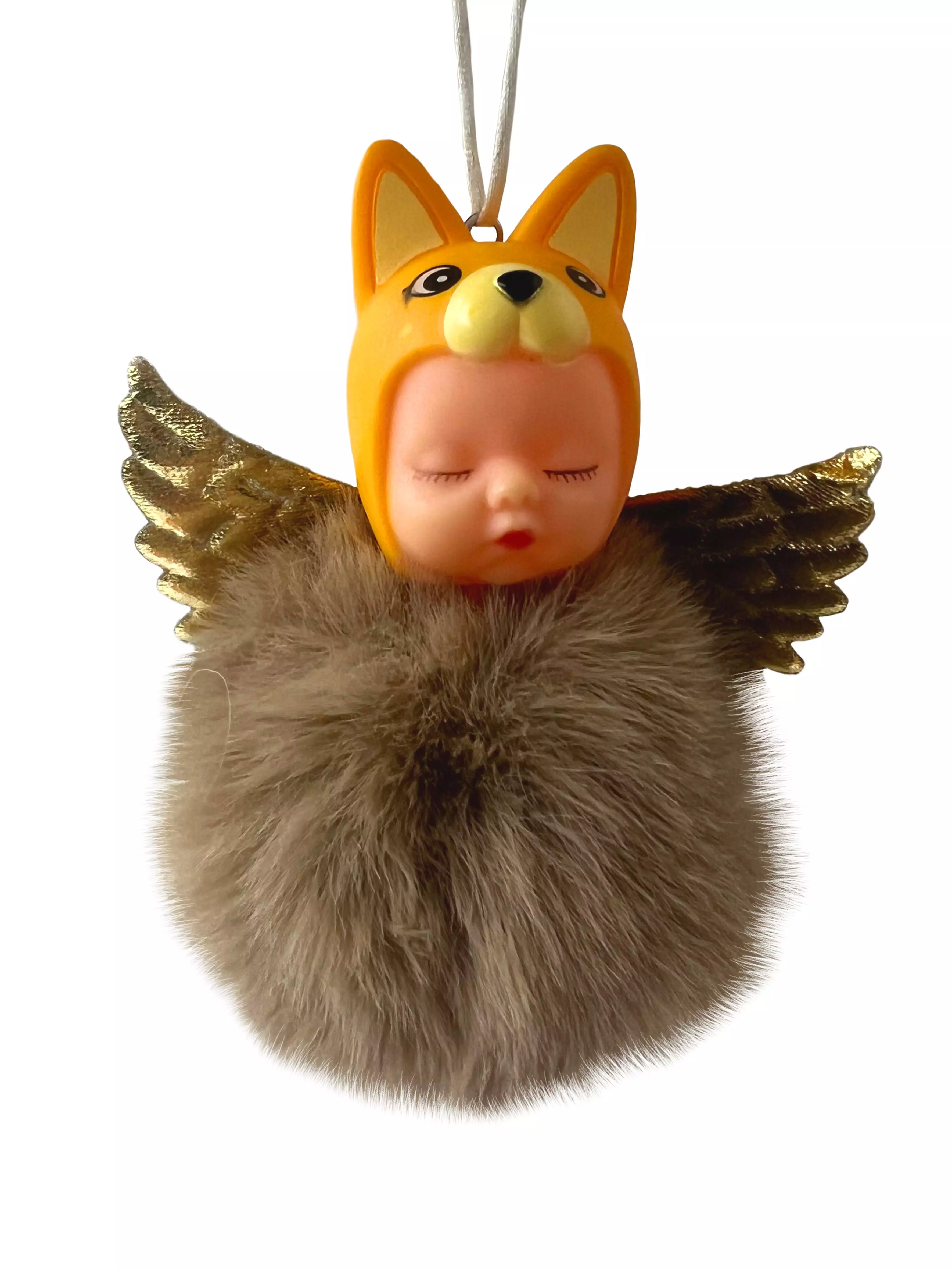 Новогоднее подвесное украшение из полиэстера и АБС пластика / 8х10х8см 95805