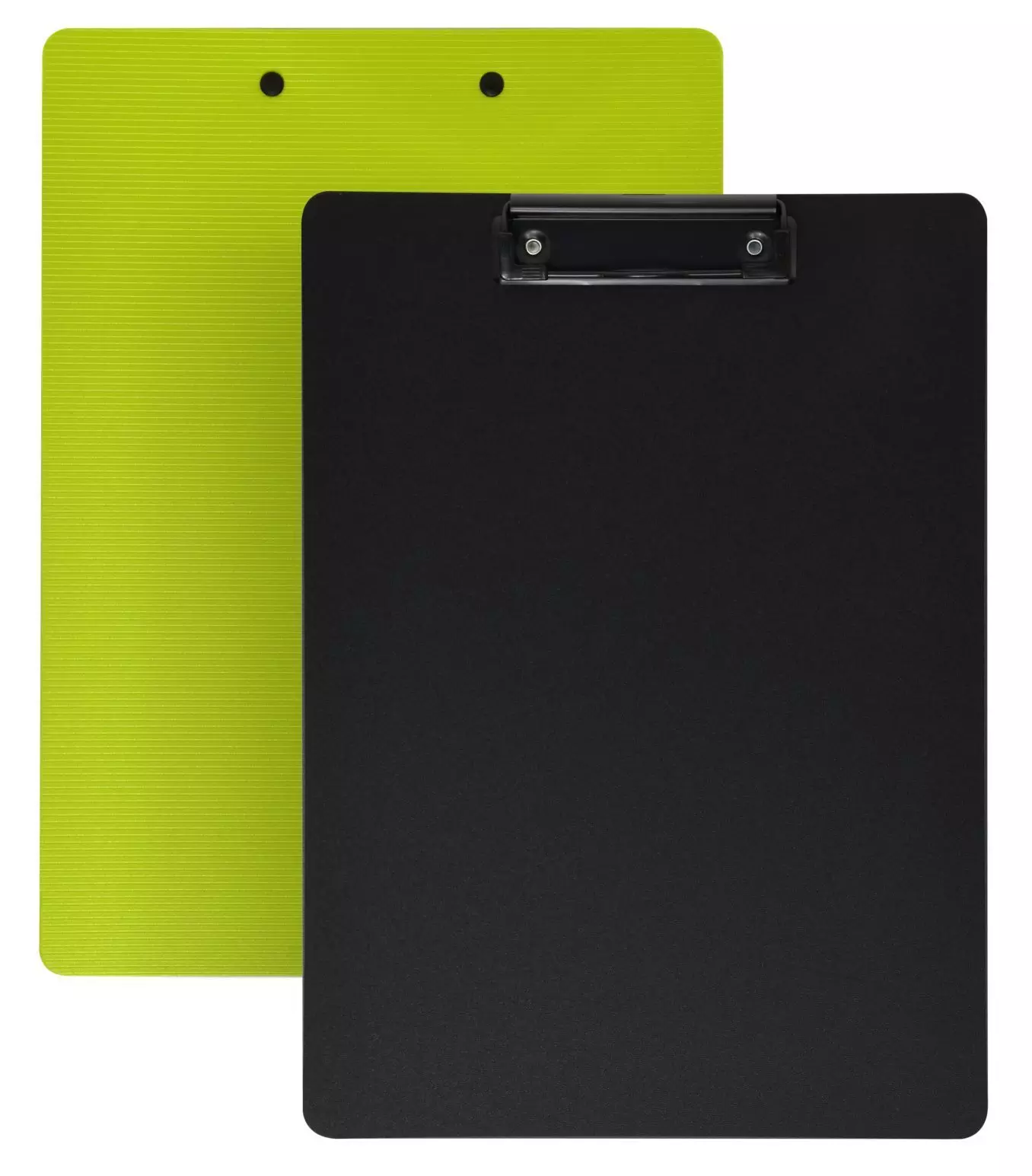 Клипборд А4, 2,5 мм, с зажимом, пластиковый, черно-зеленый INFORMAT