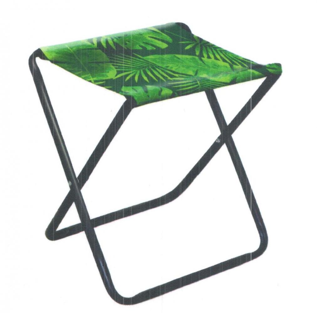 Складной стул походный (ПС/2 с тропическими листьями на темном)