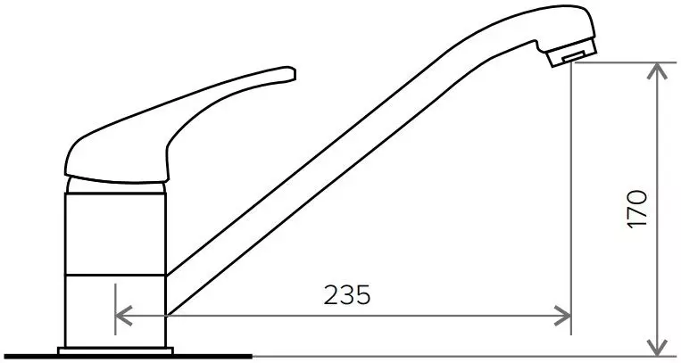 Смеситель для кухни Polygran 726323 черный