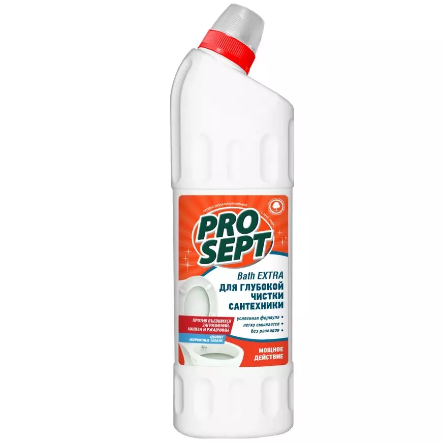 Чистящее средство для удаления ржавчины и минеральных отложений PROSEPT Bath Extra гель 1 л