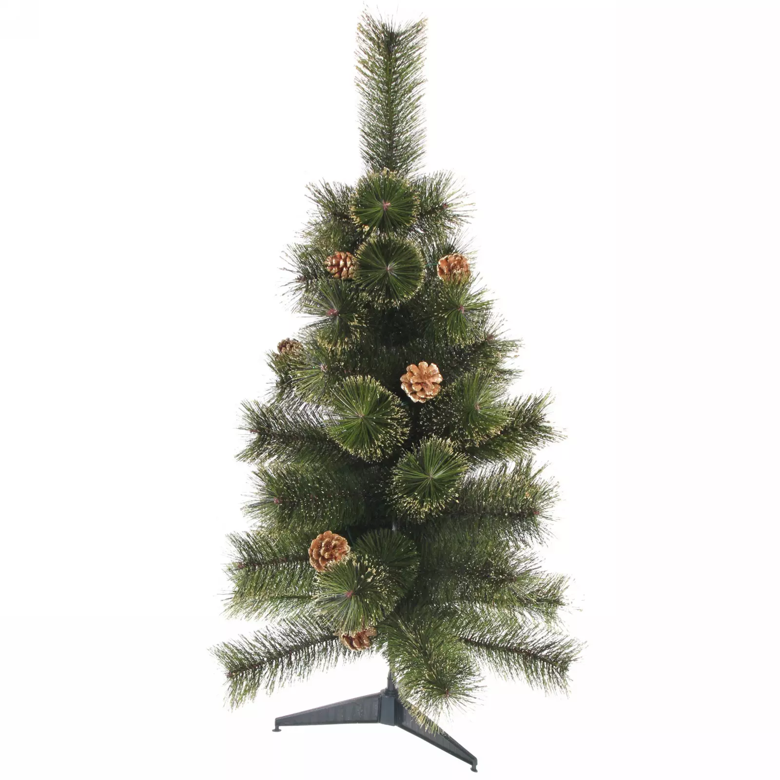 Елка Зимушка 90 см леска шишки золотое напыление (45 веток) (SZ802GA-90) 848-157