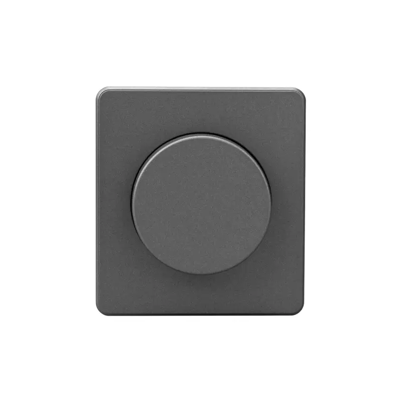 Диммер встраиваемый титан Kranz Miele Round KR-78-0732-2