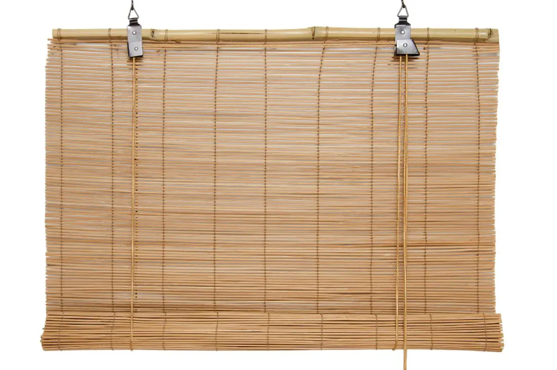 Рулонная штора бамбук 80*160 см кофе с молоком Bamboo 013