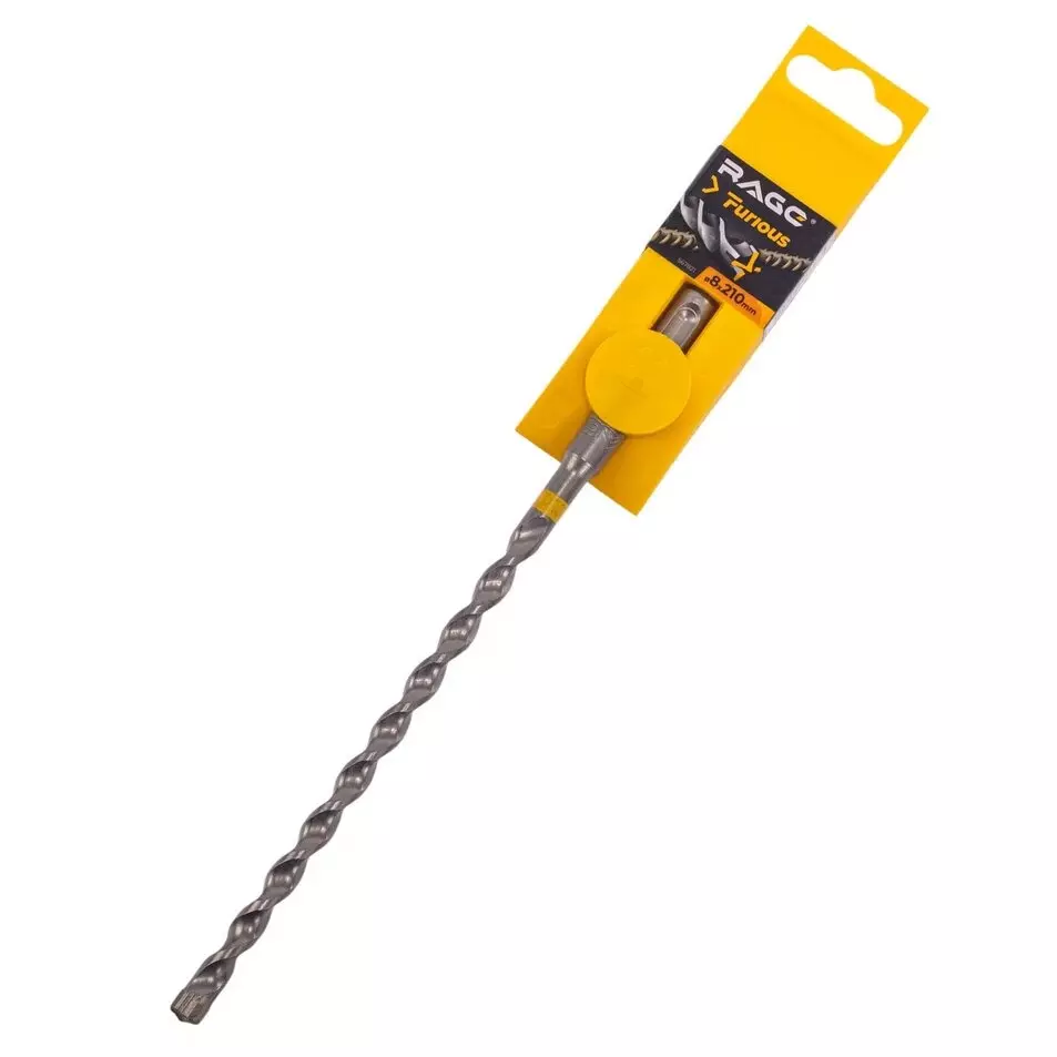 Бур SDS plus 4х4 8х210 мм RAGE Furious 567821