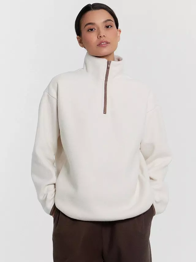 Толстовка женская Mark Formelle 122958 белый песок, р-р 164/170-100-106 (50 / XL)