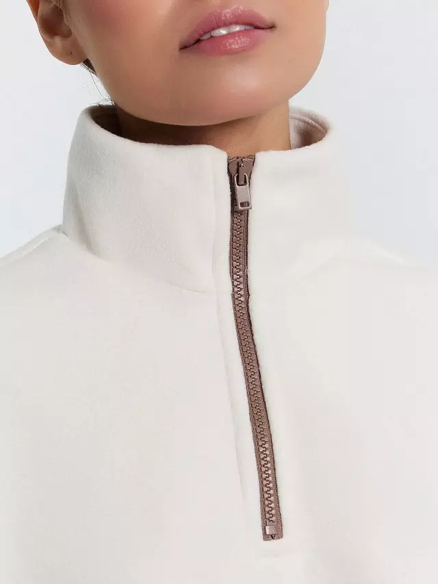 Толстовка женская Mark Formelle 122958 белый песок, р-р 164/170-100-106 (50 / XL)