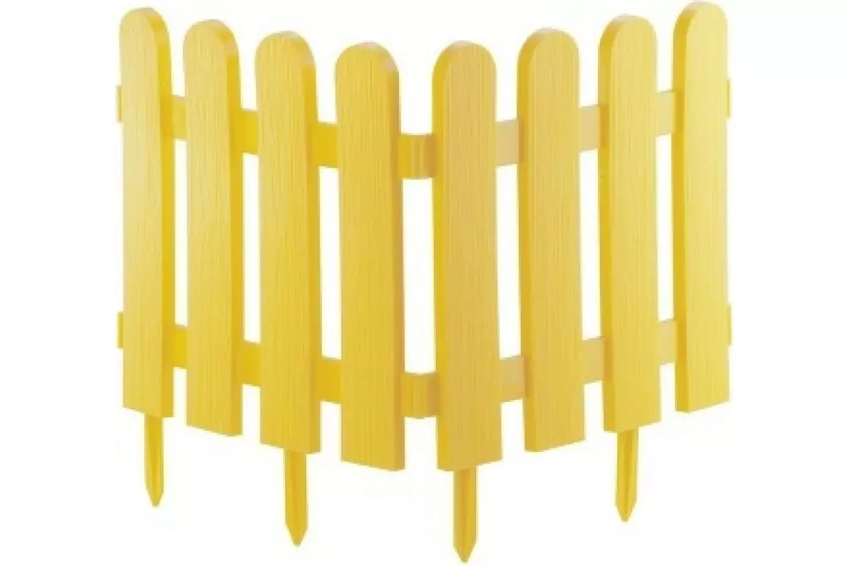 Декоративный забор  Классика, 29х224 см, желтый, / Palisad